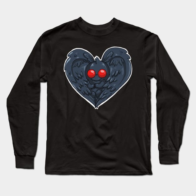 Chibi Mothman Long Sleeve T-Shirt by Bat13SJx